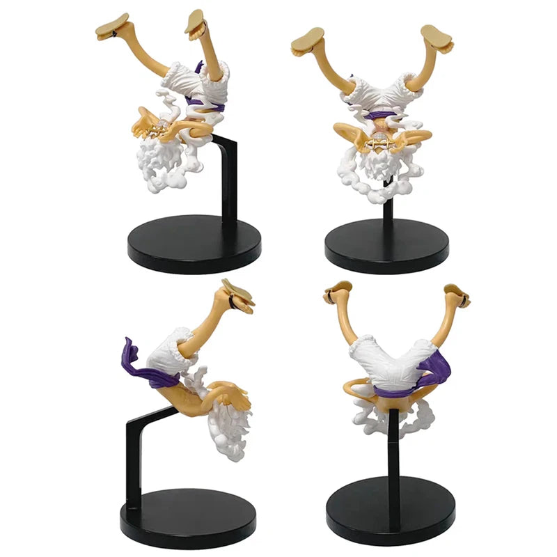 3 Pieces Monkey D Luffy Action Figures Model One Piece Gear 5 Sun God Nika PVC Toy Collection