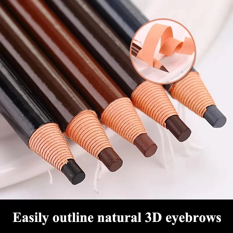 Waterproof Eyebrow Pencil Set - Long Lasting, 12pcs, Ideal for Beginners