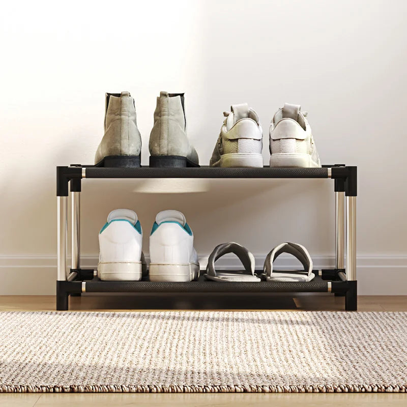 2-Layer Shoe Rack - Space-Saving Entryway Organizer, Easy Assembly
