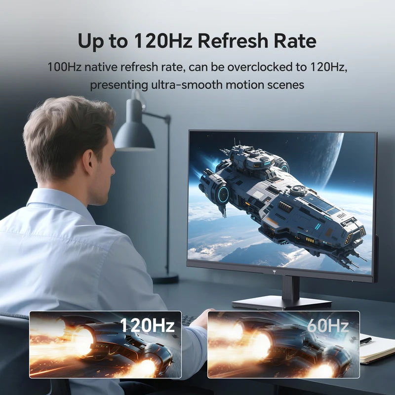 27-Inch QHD Computer Monitor with IPS Panel, 120Hz Refresh Rate