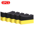 Car Tire and Wheel Cleaning Sponge Brush Set - Water Suction, U-Shaped Design