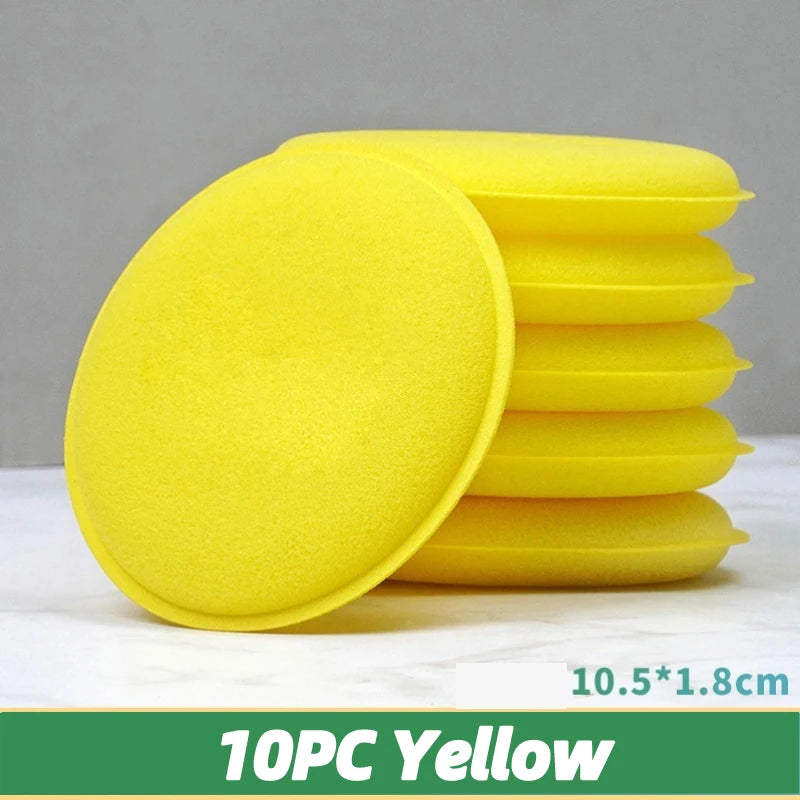 Car Waxing Foam Polish Sponges Set - Auto Detailing & Cleaning Pads