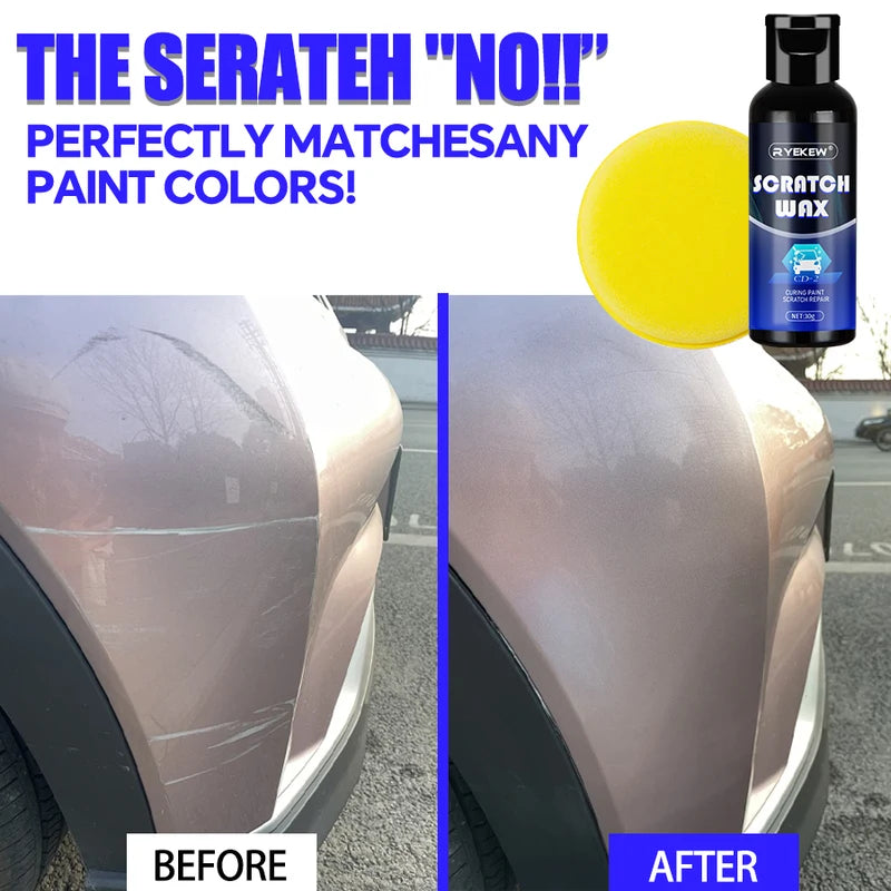 NanoTech Car Scratch Remover Wax - 3Min Quick Repair, Color-Adaptive, UV Protection