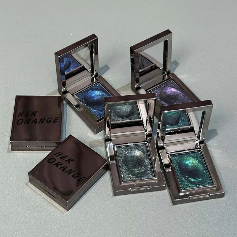 Metallic Glitter Pearlescent Eye Shadow Cream - Brightening Highlighter & Sparkling Makeup