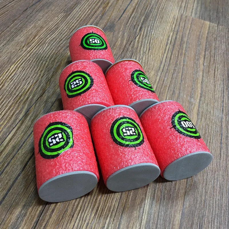 6-Pack Foam Dart Targets for Nerf Blasters Kids Shooting Game Toy