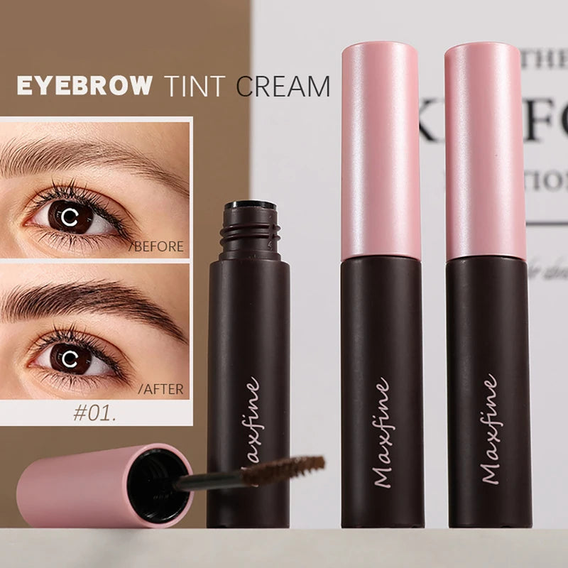 Long Lasting Waterproof Eyebrow Tint Cream - Fluffy Brow Mascara & Styling Gel