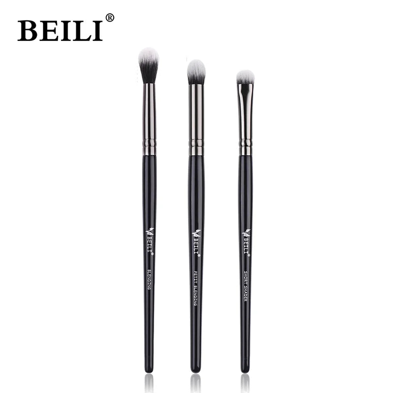 Professional Natural Eye Makeup Brush Set - 1/3pcs Smokey Eyeshadow Eyebrow Blending Tools