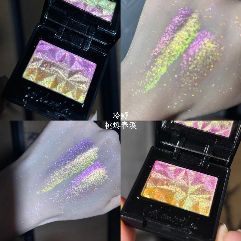 Vegan Gradient Eyeshadow Palette Waterproof & Long-Lasting – Easy Blending, Duochrome Shimmer Eye Makeup