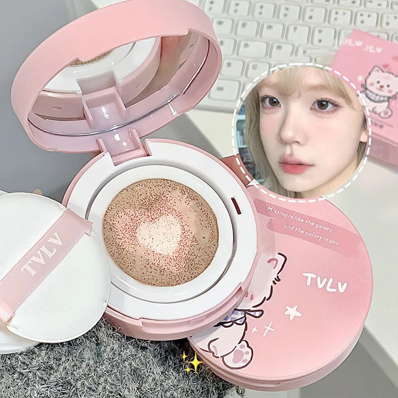 3-in-1 Air Cushion Foundation BB Cream Concealer Brightening Makeup Base - Hydrating High Coverage