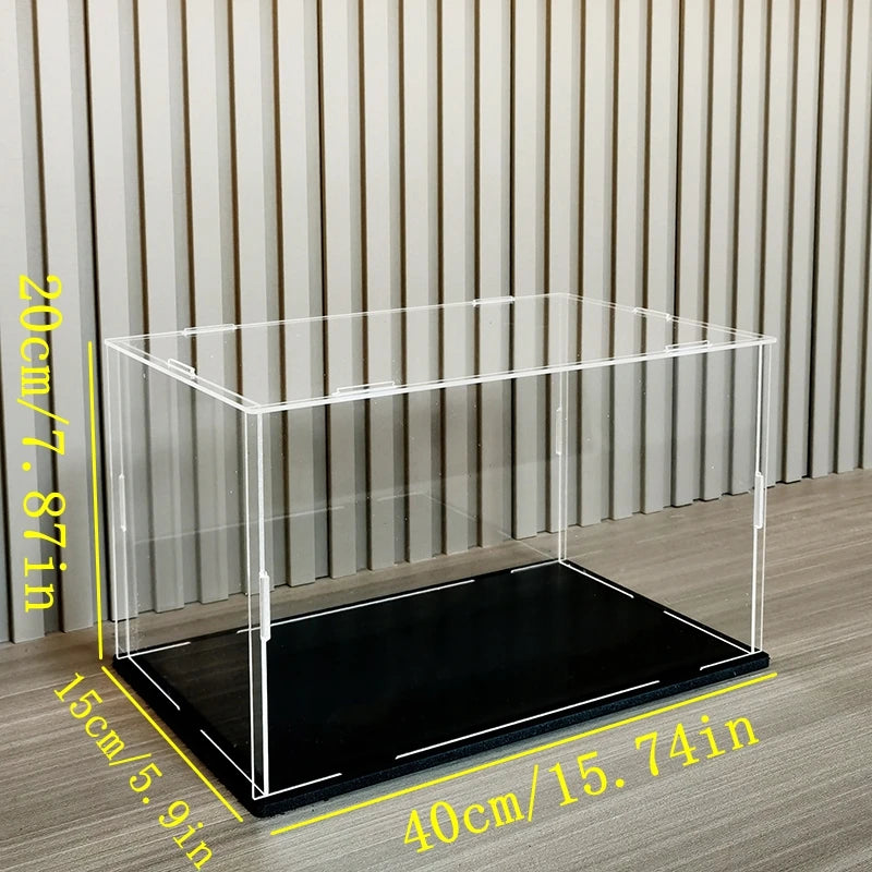 Acrylic Display Case Dustproof Storage Box for Figures and Collectibles