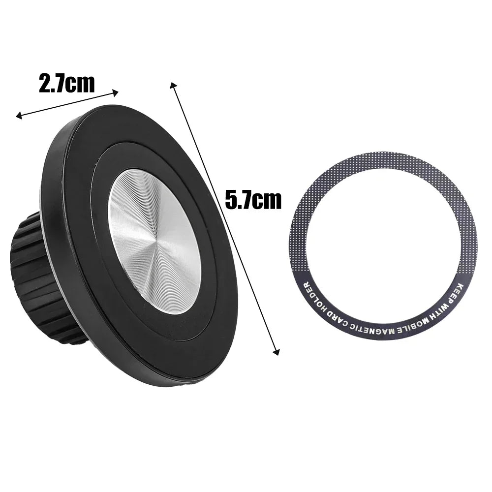 Universal 17mm Magnetic Ball Head Base for MagSafe Car Mounts and Phone Holders