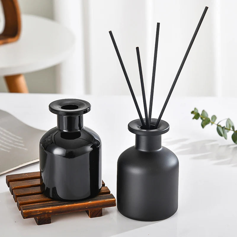 50ml Glass Fragrance Diffuser Bottle with Rattan - Air Purifying Aromatherapy for Home & Office