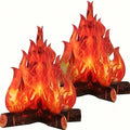 Halloween Fire Cardboard Bonfire Centerpiece - Reusable 12x11 Inch Decor