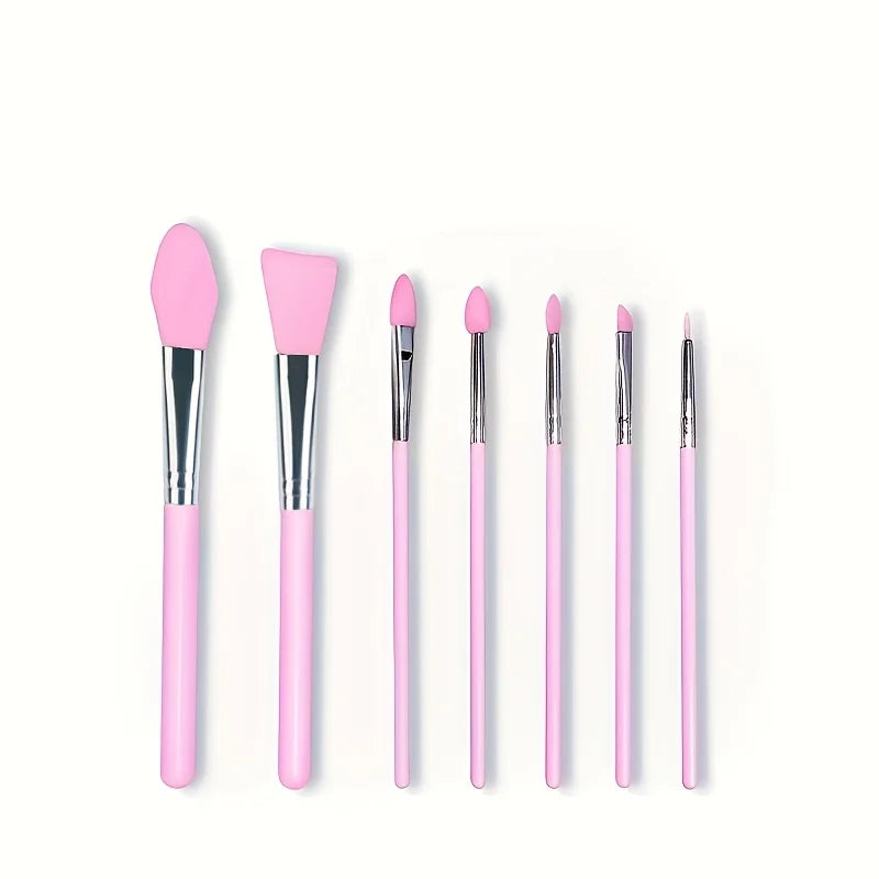 Silicone Brush Applicator Kit for Resin, Mask, and Makeup - 7 Pieces