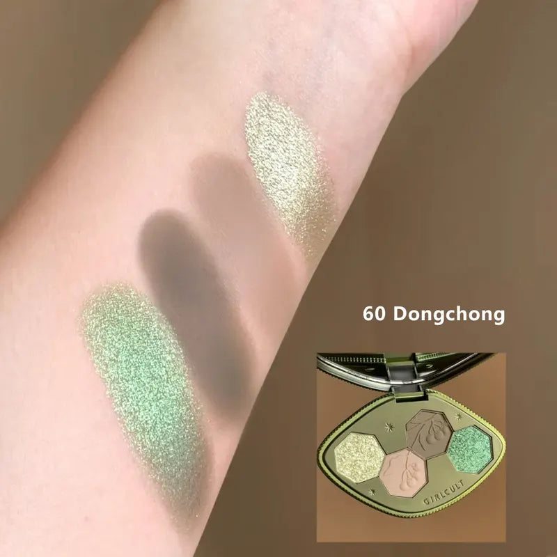 Girlcult Hallucination Eyeshadow Palette 60 Shades - Earthy & Herbal Tones