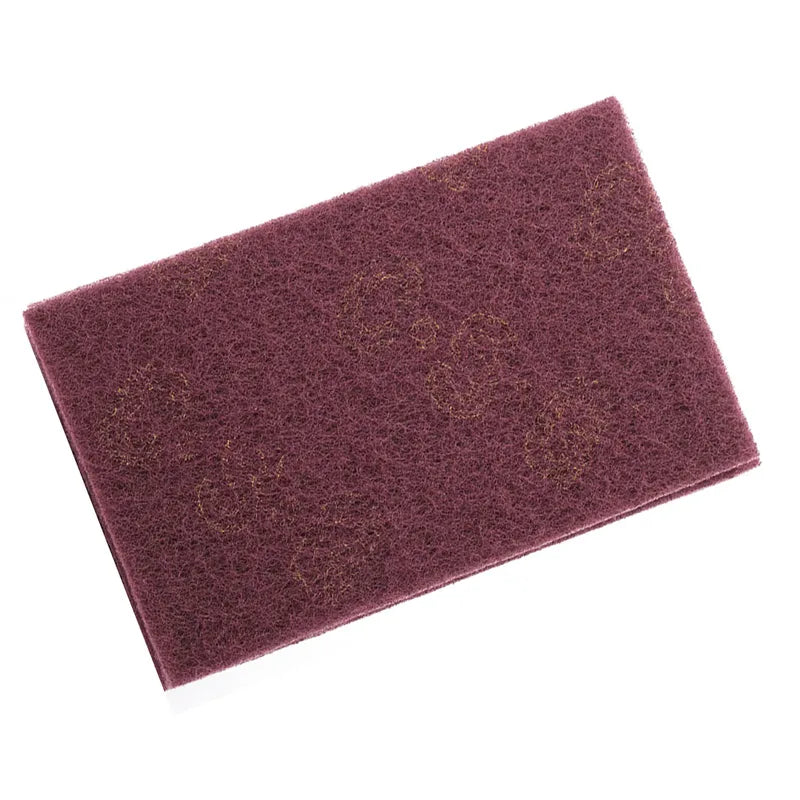 5Pcs Abrasive Hand Scouring Pads for Cleaning and Polishing - Green & Red