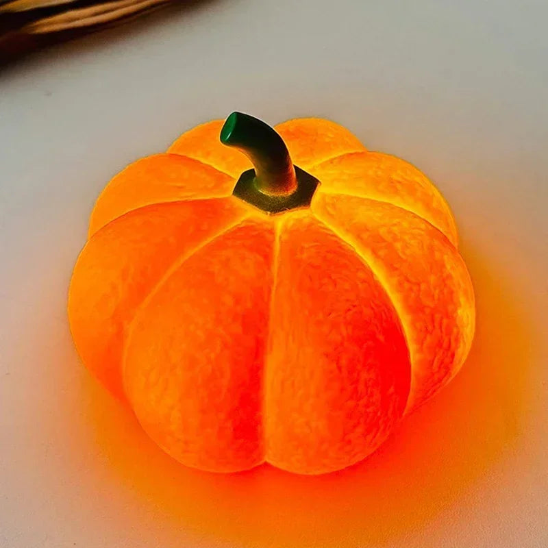 Halloween Pumpkin LED Night Light Battery Powered Kids Bedroom Decor