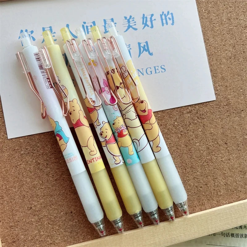 Anime Winner Pooh Bear Gel Pen Set - Kawaii Student Stationery & Gift