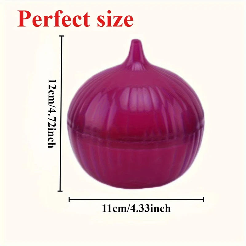 Food Storage Container Set with Fun Lemon & Onion Shapes - Reusable Pantry Organizer