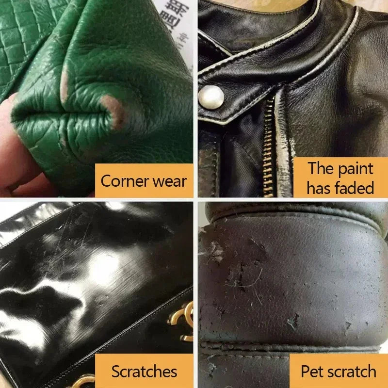 Leather Repair Kit 30ml for Car Seats Shoes Furniture - Color Change & Scratch Fix