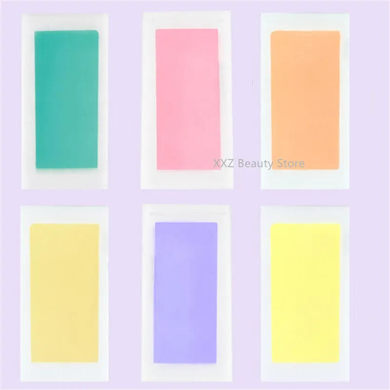 Professional Hair Removal Wax Strips - Double Sided Depilation Paper for Body Face Bikini Legs - 10/50 Sheets