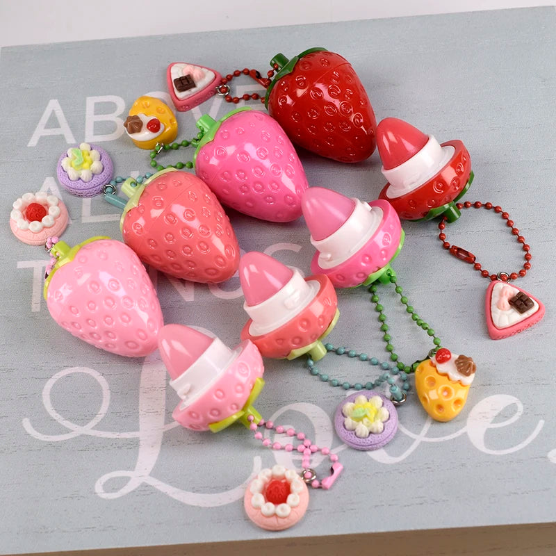 Cute Strawberry Lip Balm Moisturizing & Plumping Hydrating Lip Protector - Women Gift