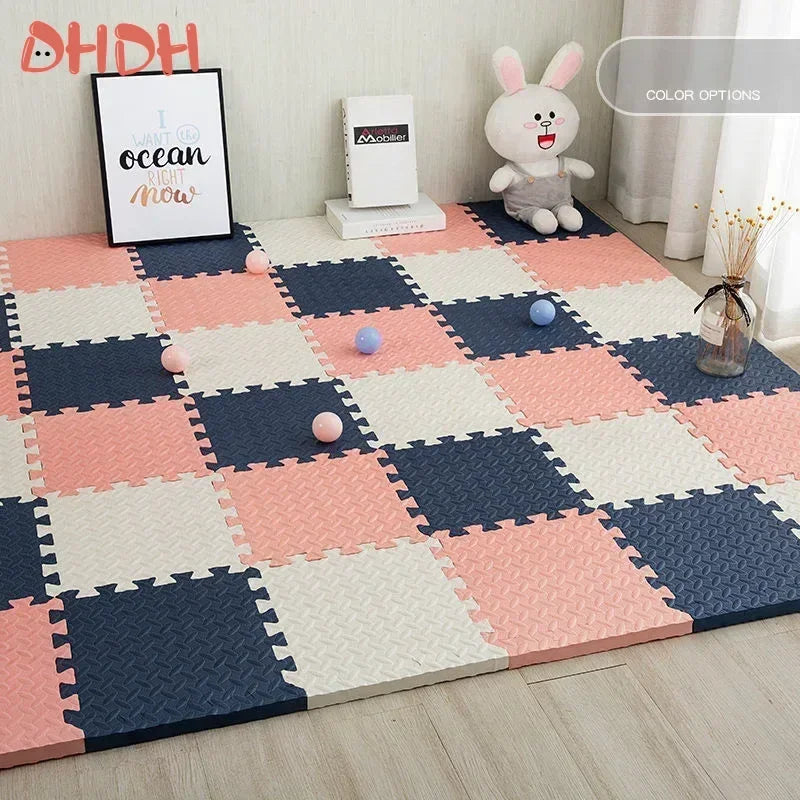 Interlocking Foam Puzzle Play Mat - Non-Slip EVA Floor Tiles for Home & Gym