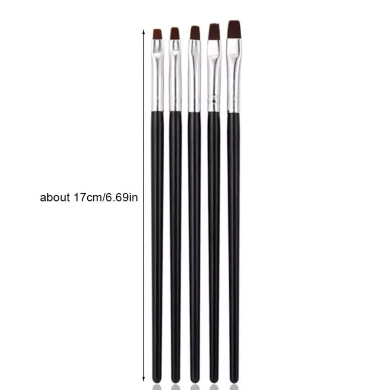 5Pcs Dental Resin Brush Pens - Teeth Shaping & Cleaning Tools for Resin & Nail Art