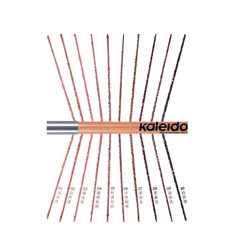 Vegan Lip Liner Pencil Set - Highly Pigmented, Semi-Matte Finish, Cruelty-Free Makeup