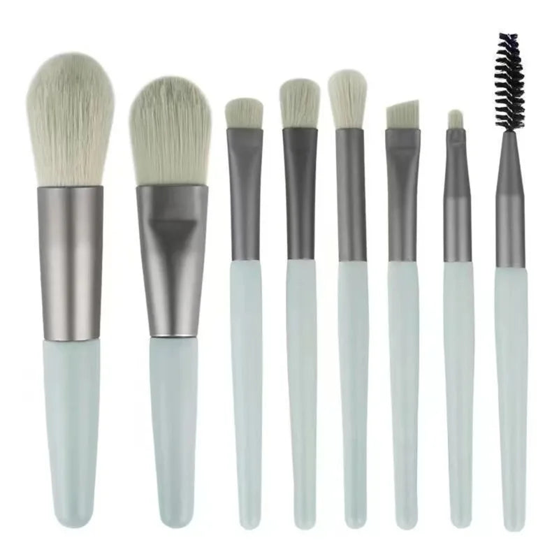 8-Piece Soft Fluffy Makeup Brush Set for Foundation, Blush, Eyeshadow & Powder
