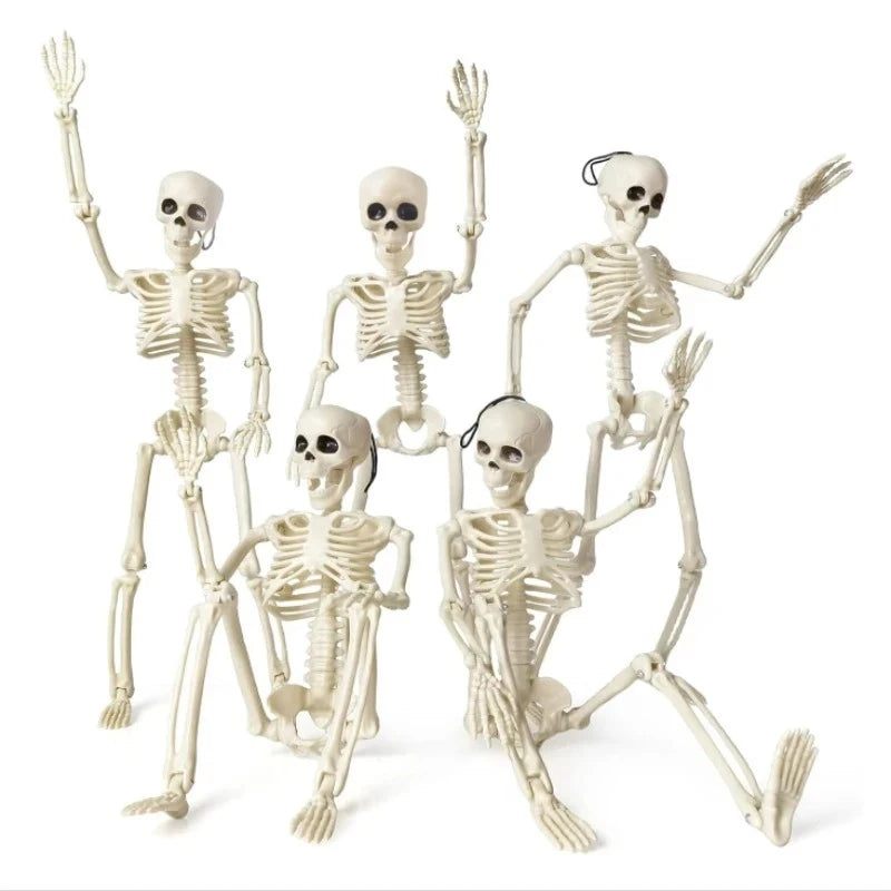 Halloween Skeleton Skeleton Set - Posable Human Bones Decor for Haunted House & Party