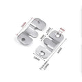 10pcs Stainless Steel Picture Frame Hanging Buckles Wall Mounting Clips