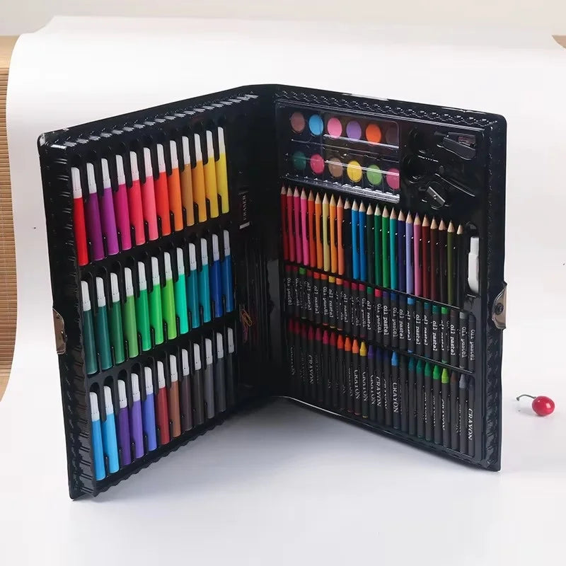 Children's Art Brush Set 150 Pieces for Painting and Drawing - Gift Box