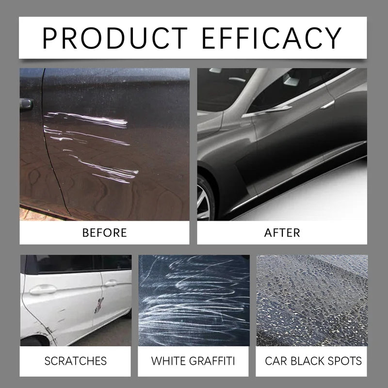 Car Scratch Remover Polish Wax with Nano Protective Coating - Easy Hand Application
