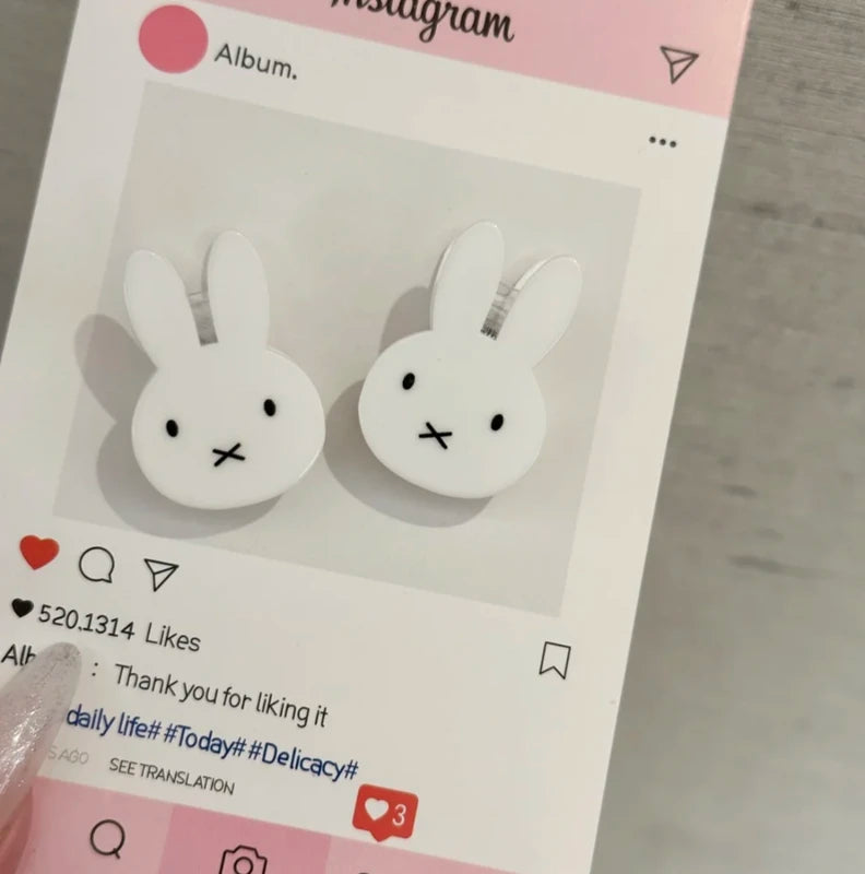 Cute Cartoon Hair Clip for Girls - Miffy Style Bangs Accessory
