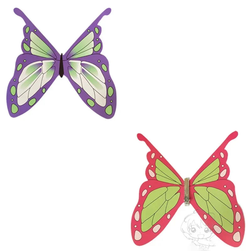 Halloween Cosplay Hair Clip Tsuyuri Kanawo Kochou Shinobu Butterfly Hairpin Headwear