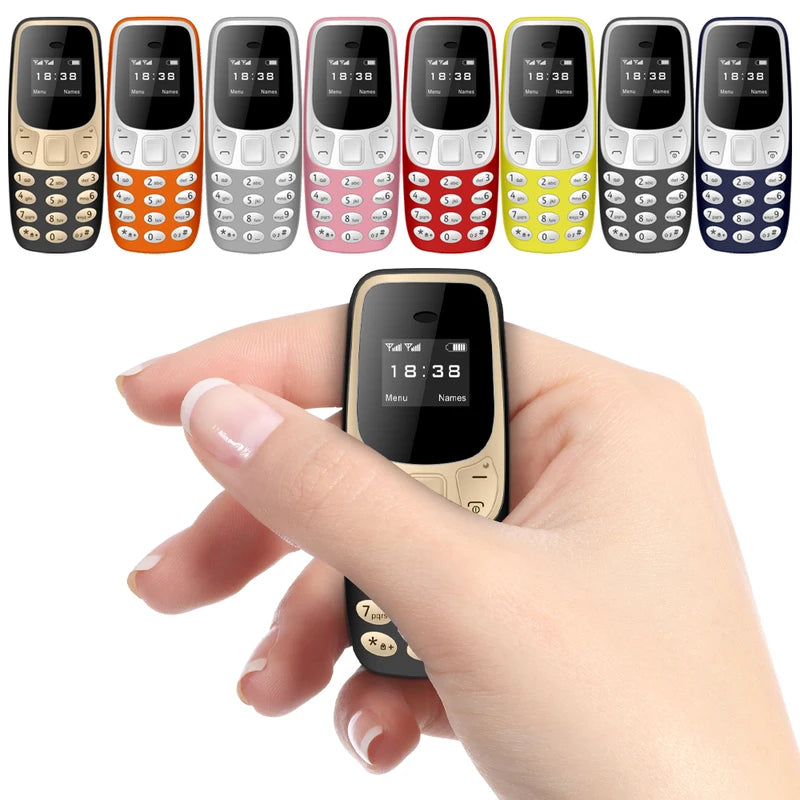 Mini Bluetooth Phone with Dual SIM Card Slot Voice Changer Small Cellphone