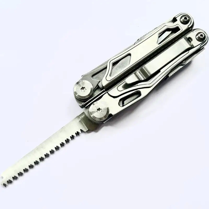 Multifunctional Folding Survival Knife & Pliers Set - EDC Tool with Saw & Cutter