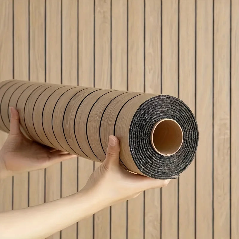 Self-Adhesive Wall Panels for Wall and Ceiling Decor - Wood Grain Finish