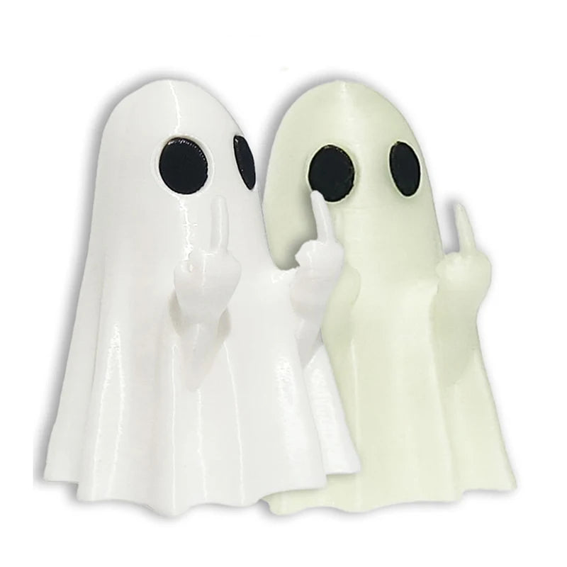 Luminous Ghost Figurine Halloween Decoration Small Scary Table Ornament