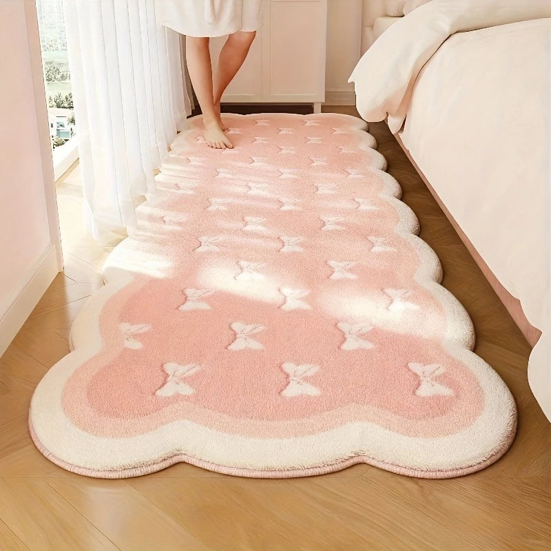 Large Plush Washable Area Rug for Living Room and Bedroom - Soft Non-Slip Floor Mat
