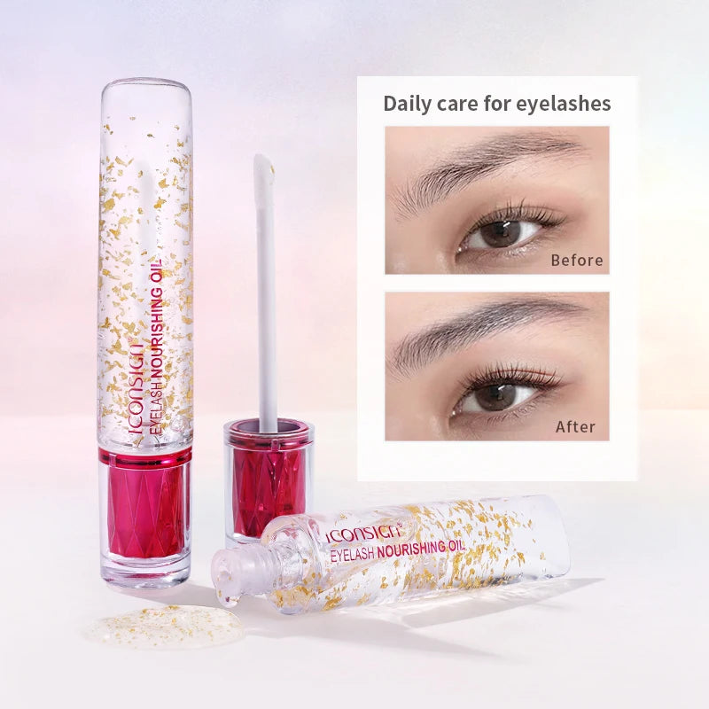 Eyelash and Eyebrow Nourishing Gold Essential Oil Serum - Thickening & Repair, 10ml