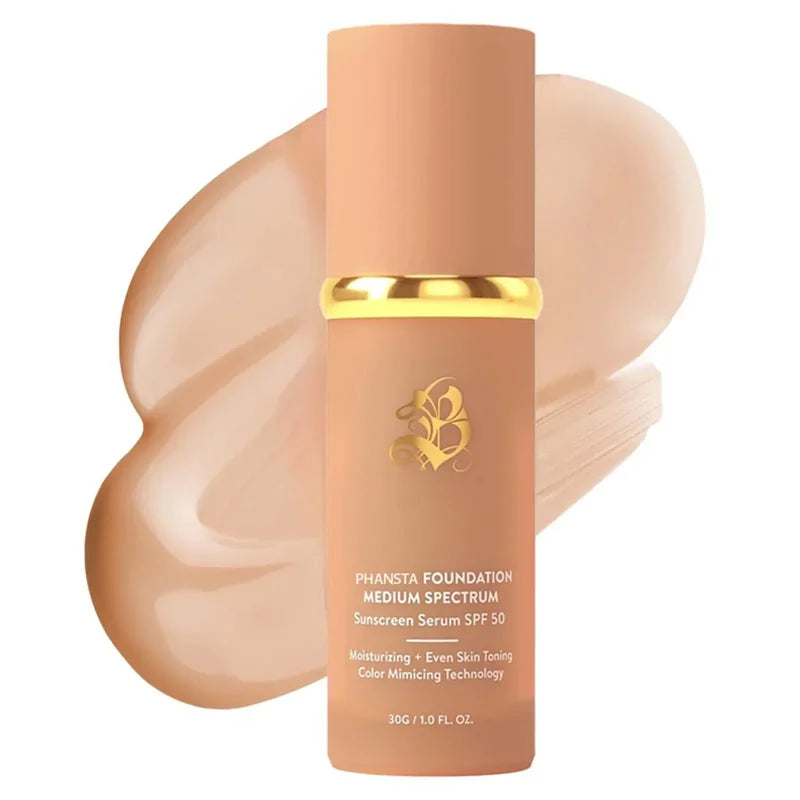 4-in-1 Color Changing Foundation SPF 50 Liquid Matte Makeup Base - Hydrating & Long Lasting