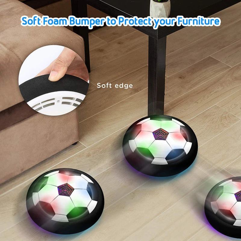 LED Hover Soccer Ball - Indoor Outdoor Floating Football Toy for Kids & Teens