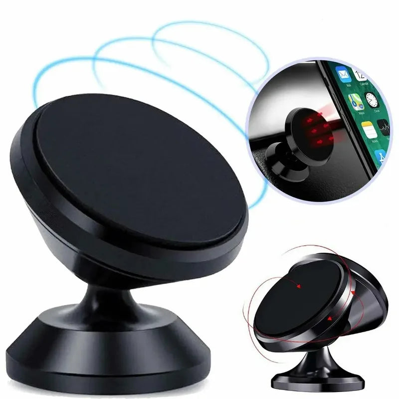 Magnetic Car Phone Holder Mount - Universal Dashboard Support for 4-6.5 Inch Phones