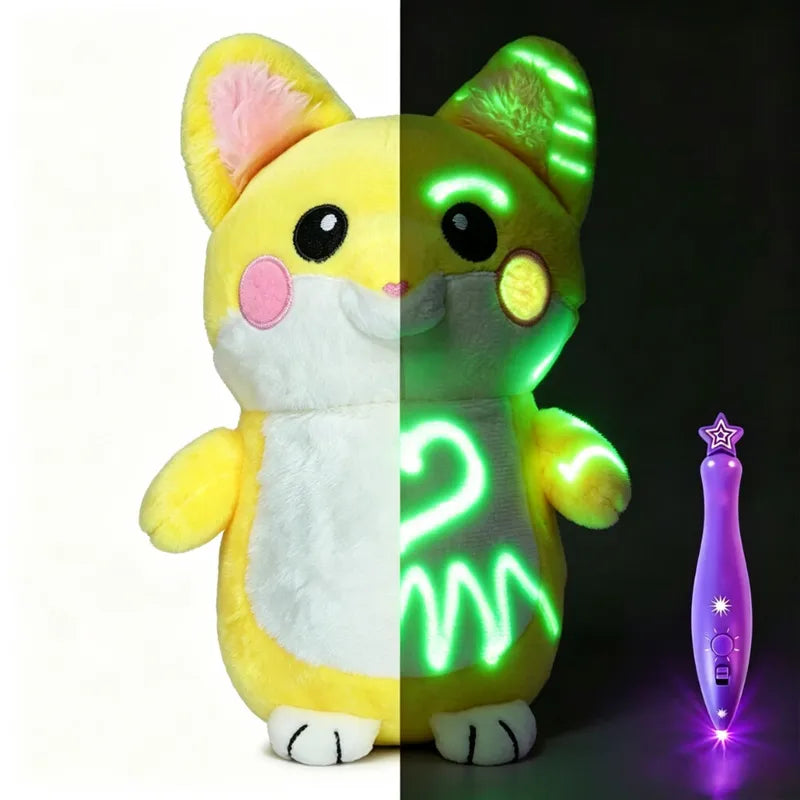 Glow-in-The-Dark Plush Doll Toy - Light Painting Educational Stress Relief Gift