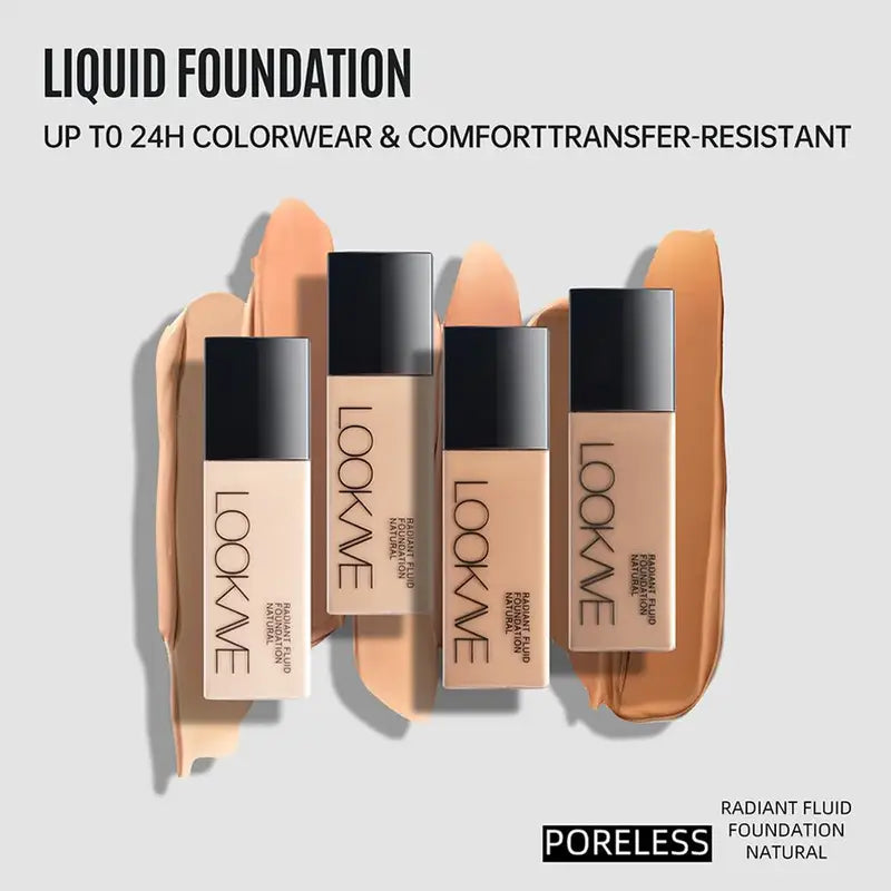 Long Lasting Matte Full Coverage Liquid Foundation - Natural Concealer Makeup