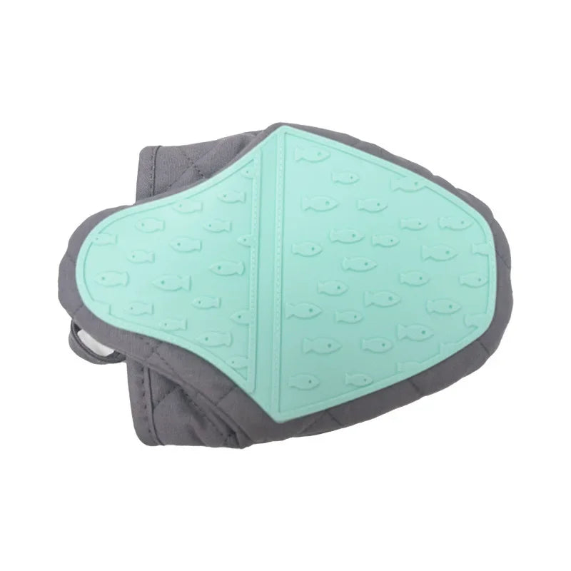 Fish-Shaped Silicone Oven Gloves Anti-Scald Kitchen Heat-Resistant Gloves