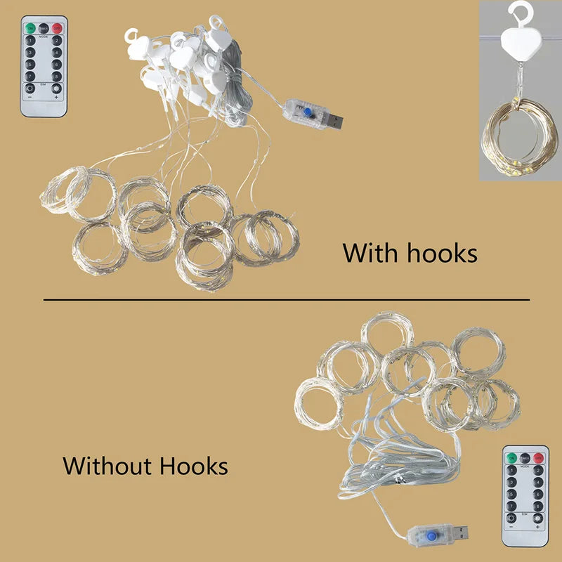 USB Fairy String Lights Garland for Holiday Wedding Party Bedroom Decoration