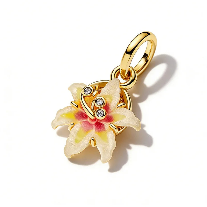 Charm Beads Set for Bracelets & Jewelry Making - Sparkling Cherry Blossom Heart Star Turtle